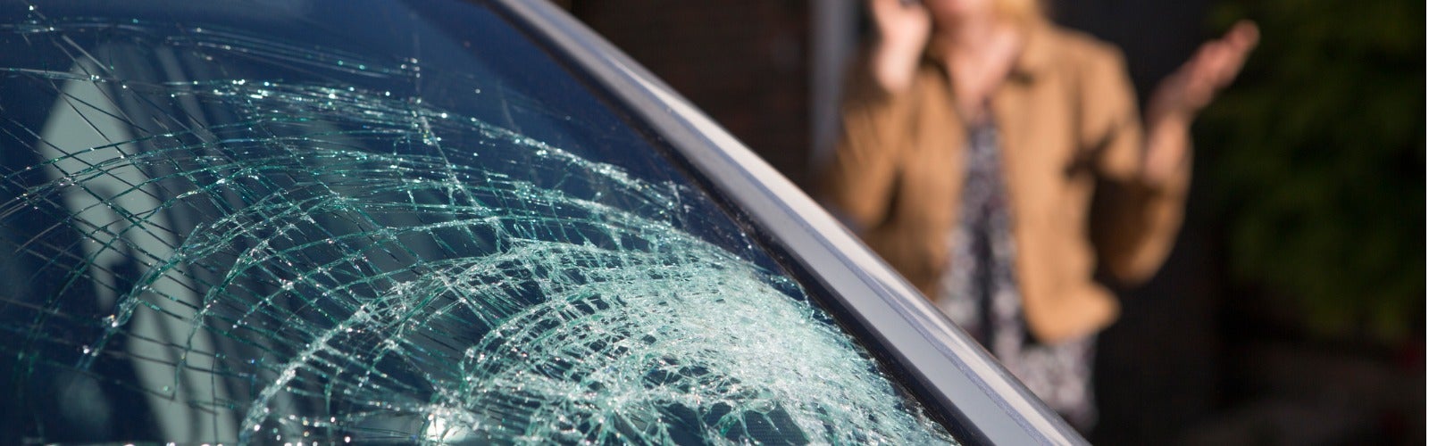 Women calling Avalon Honda technician because of windshield damage