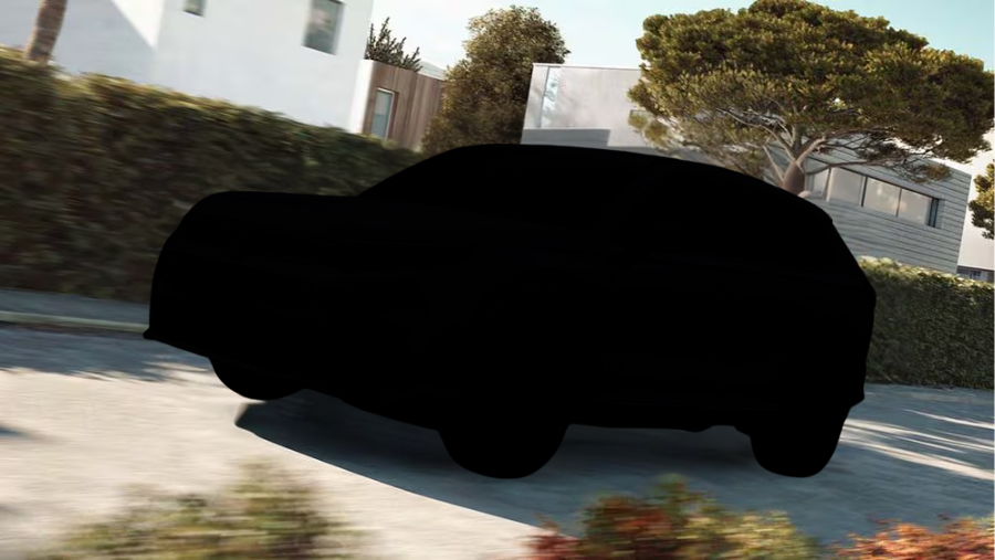 silhouette of an SUV