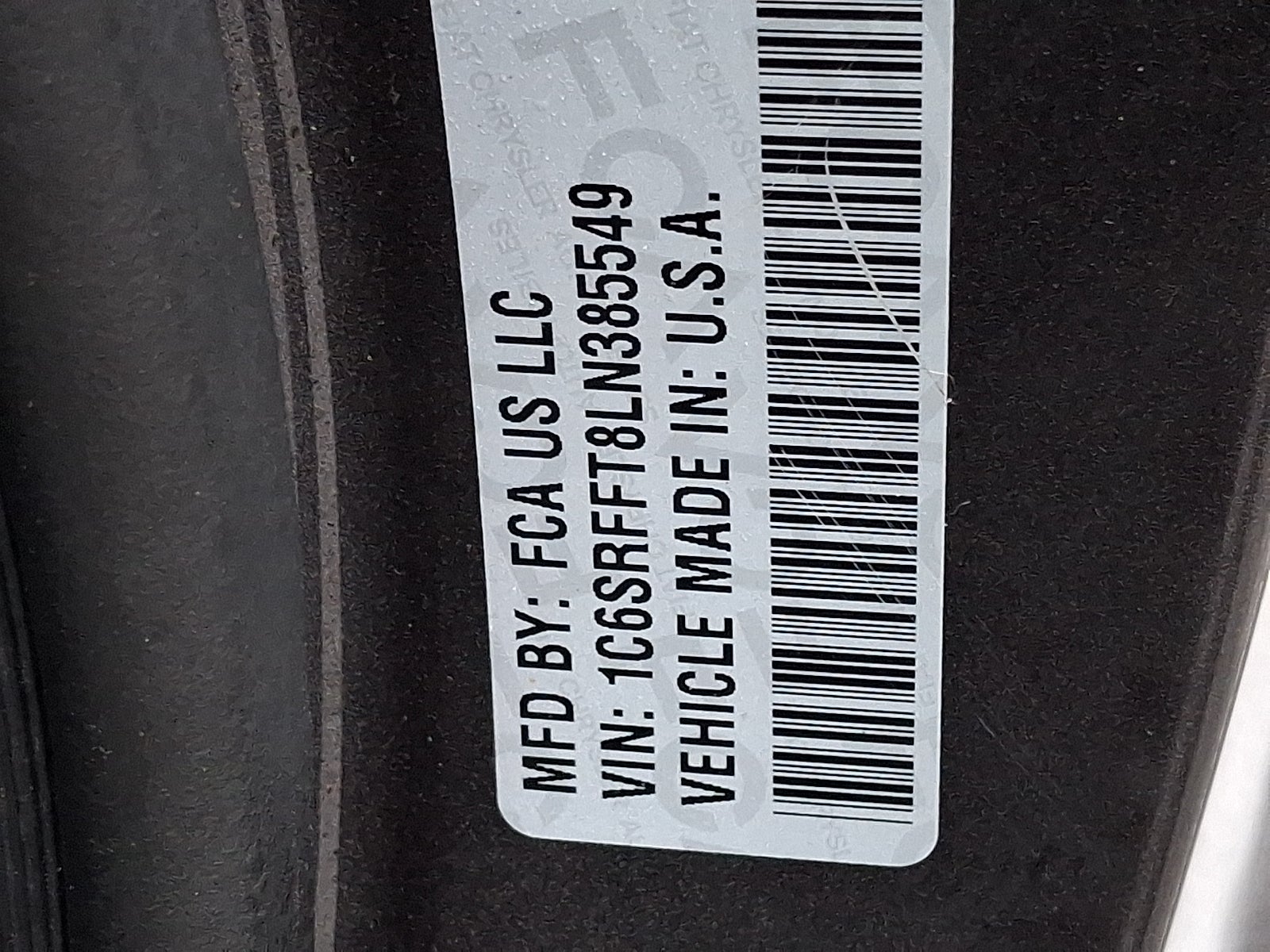 2020 RAM 1500 Big Horn Crew Cab 4x4 5'7" Box