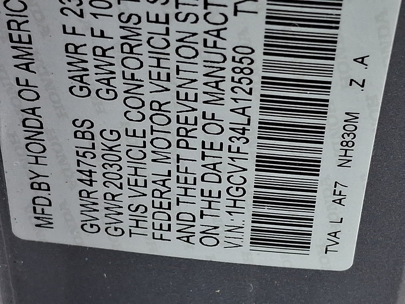 2020 Honda Accord Sport