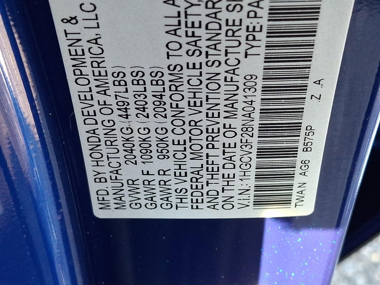 2022 Honda Accord Hybrid Sport