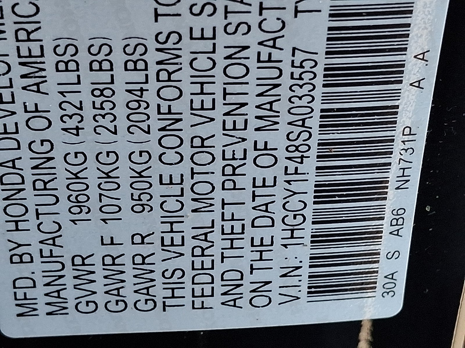 2025 Honda Accord Sedan SE