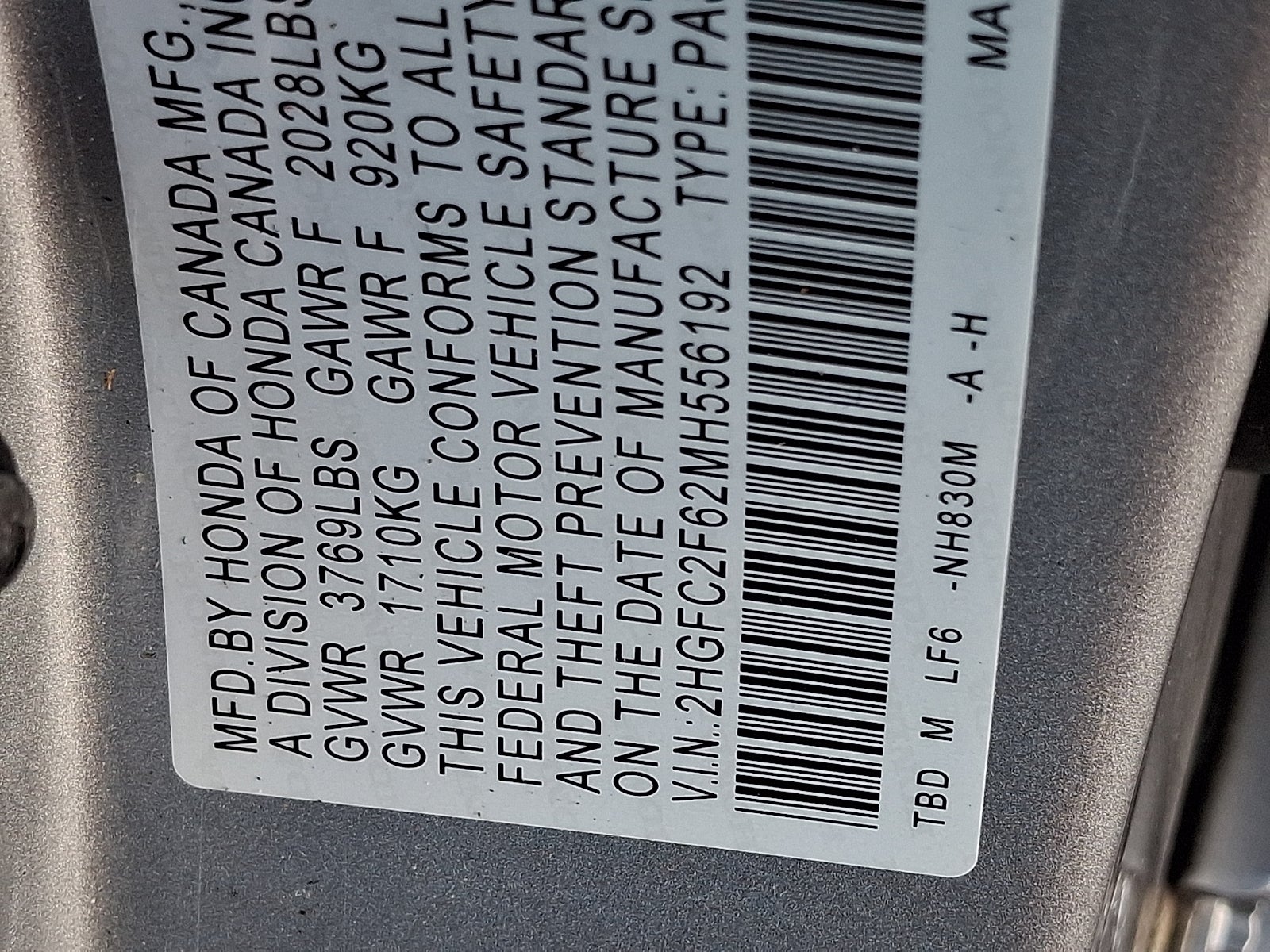 2021 Honda Civic Sedan LX
