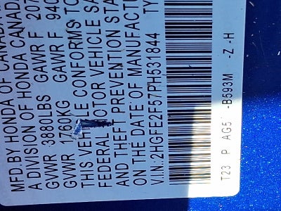 2023 Honda Civic Sedan Sport