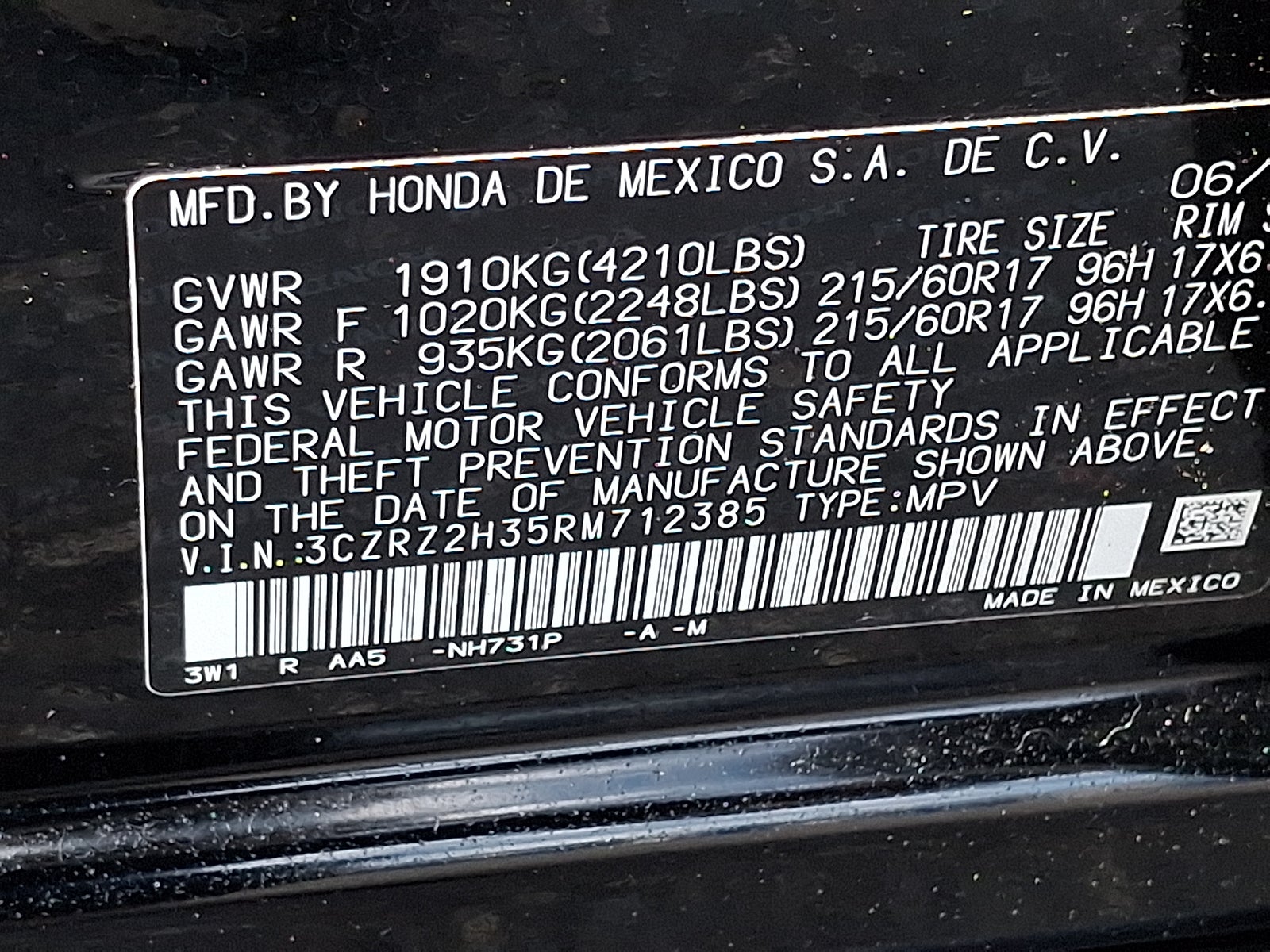 2024 Honda HR-V AWD LX