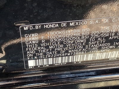 2023 Honda HR-V AWD Sport