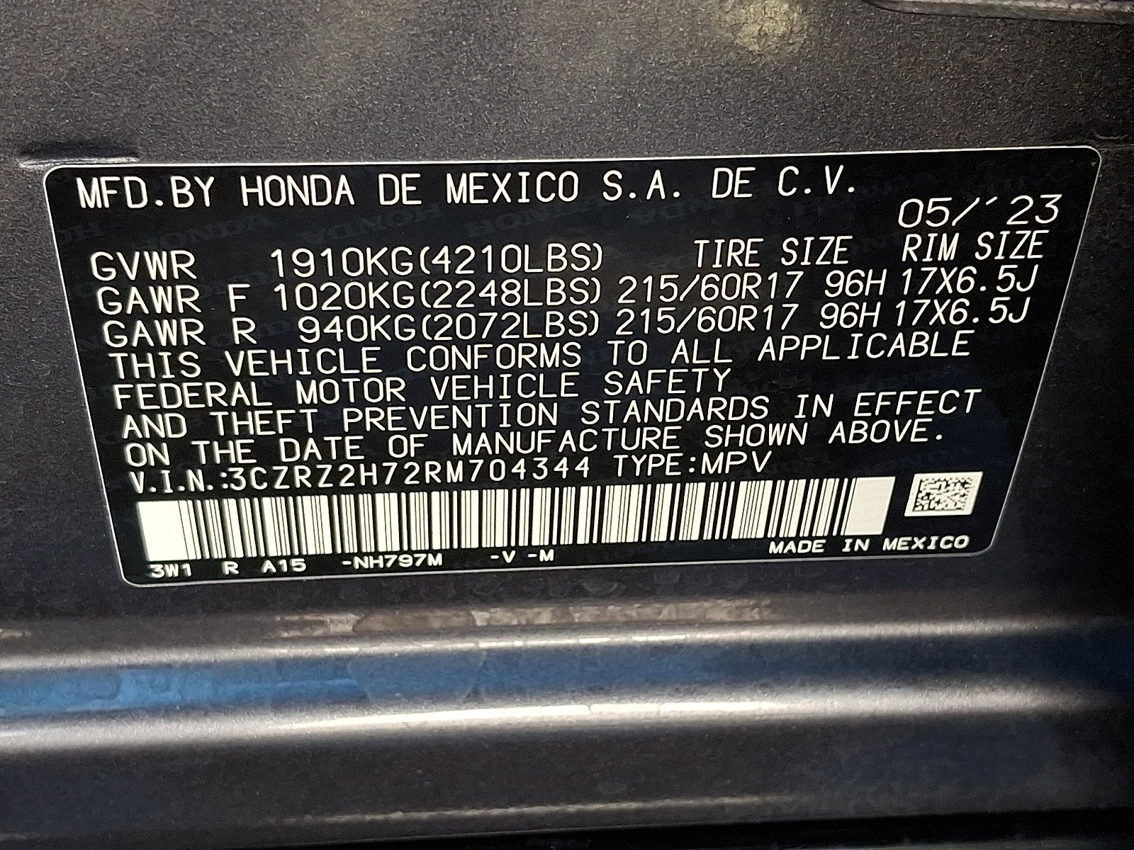 2024 Honda HR-V AWD EX-L