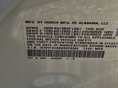 2019 Honda Pilot Touring
