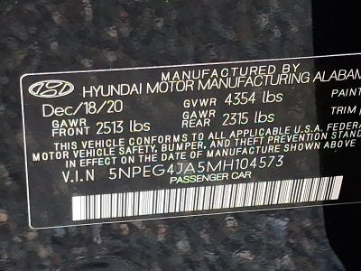2021 Hyundai Sonata SE