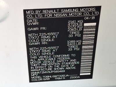 2018 Nissan Rogue SV