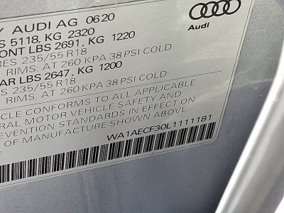 2020 Audi Q3 Premium 45 TFSI quattro Tiptronic