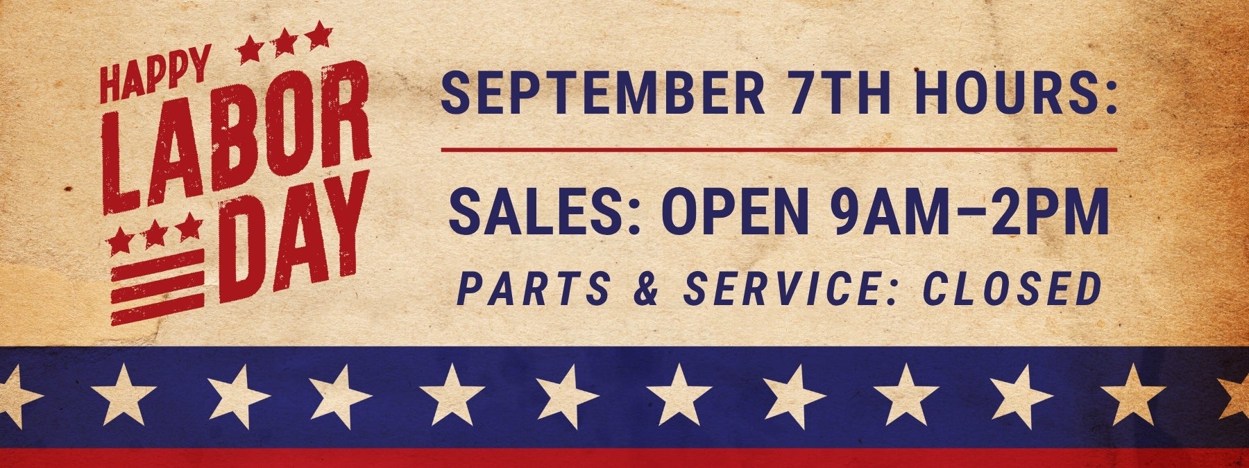 Labor Day Hours