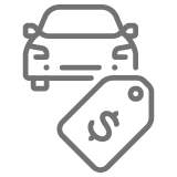 price tag car icon